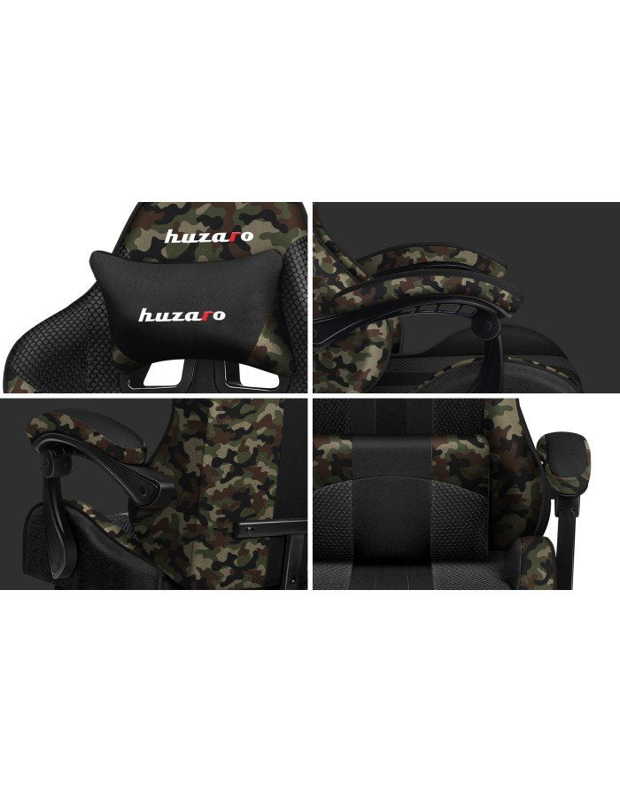 EAN 5903796011548 - Huzaro FORCE 4.7 Silla para videojuegos de PC Asiento (de seguridad) de butaca Negro, Camuflaje imagen 6