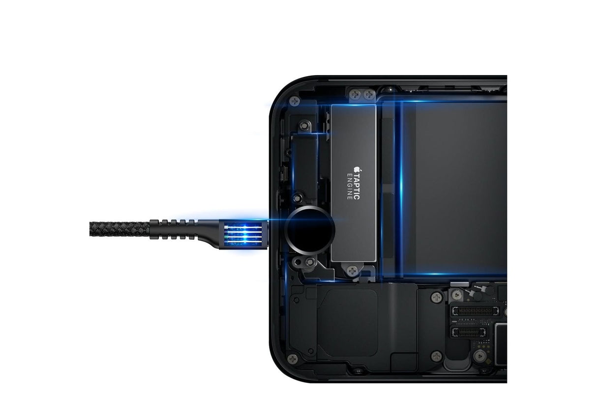 Baseus Fish Eye Cable De Carga / Datos Usb Para Lightning 2a 1m, Negro