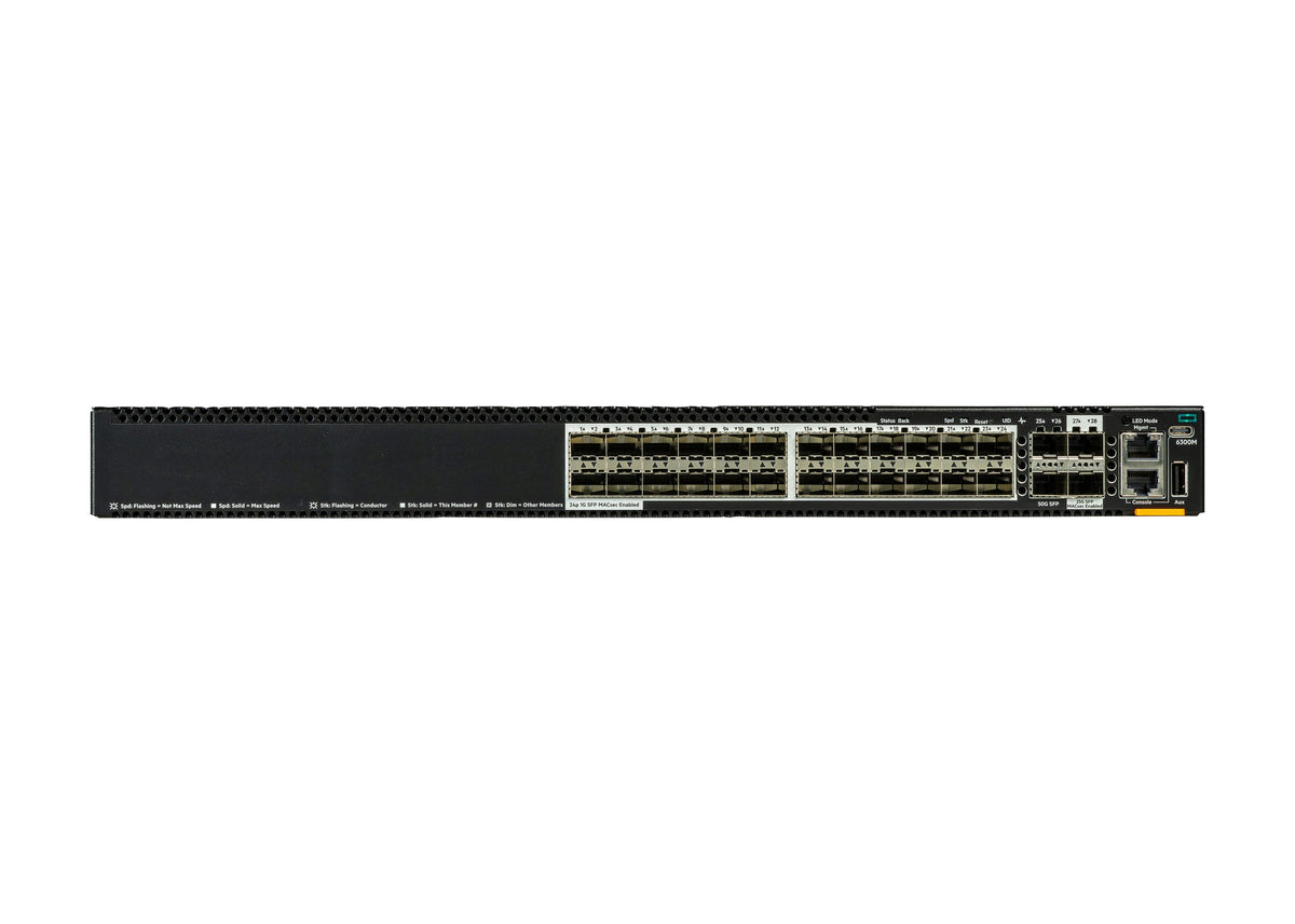 Hpe Aruba Networking Cx 6300m 24p Sfp 1g 2p Sfp56 50g 2p Sfp28 25g Macsec Switch