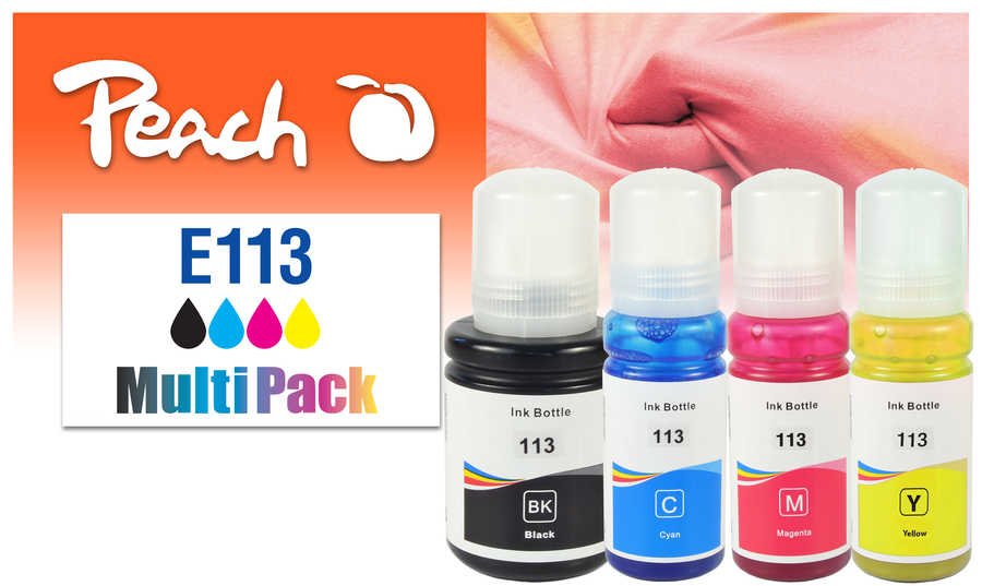EAN 7640460544992 - Peach 321322 cartucho de tinta 4 pieza(s) Compatible Rendimiento estándar Negro, Cian, Magenta, Amarillo imagen 1