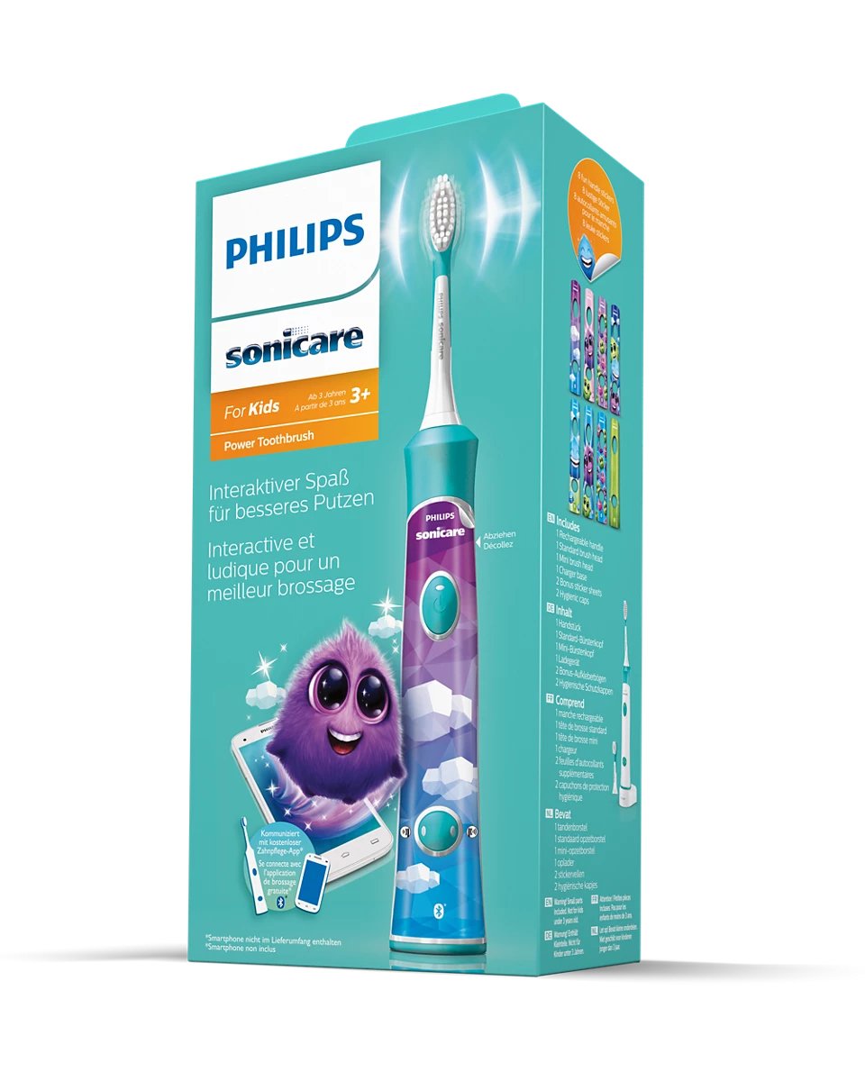 Cepillo Dental Philips Sonicare For Kids For Kids Hx6352/11 Eléctrico Sónico