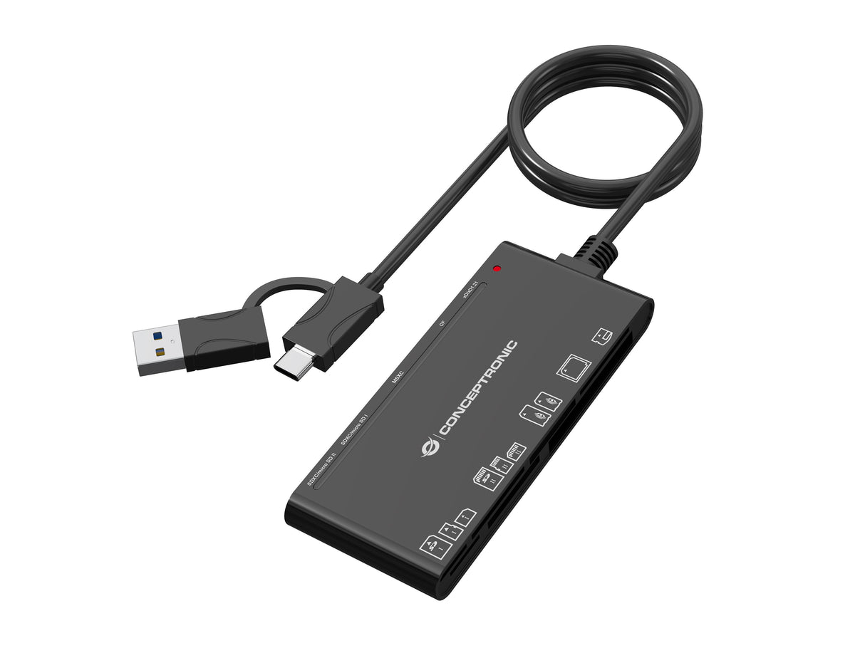 EAN 4015867241462 - Conceptronic BIAN10B lector de tarjeta USB 3.2 Gen 1 (3.1 Gen 1) Type-A/Type-C Negro imagen 1