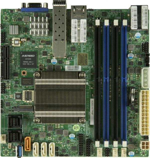 Supermicro Placa Base A2sdi-H-Tp4f Mini-Itx Atom C3958 (16c/16t) 2.0 Ghz Single