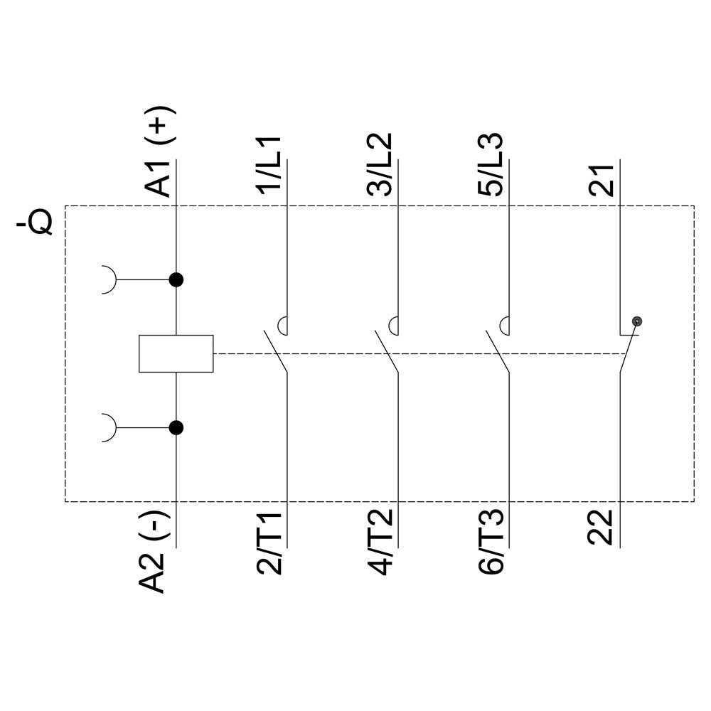 Siemens 3rt20162bb42 Schtz Ac-3 4kw 400v 1 24vdc 3p S00