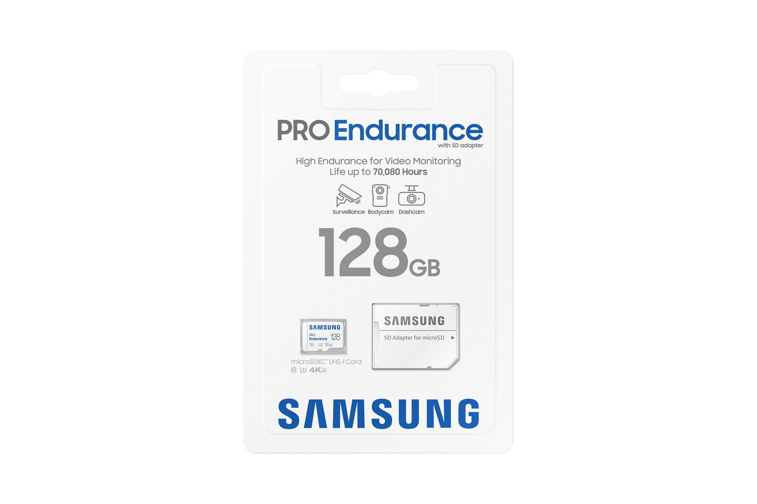 Samsung Pro Endurance 128 Gb Microsdxc (2022), Class10 Mb-Mj128ka/Eu