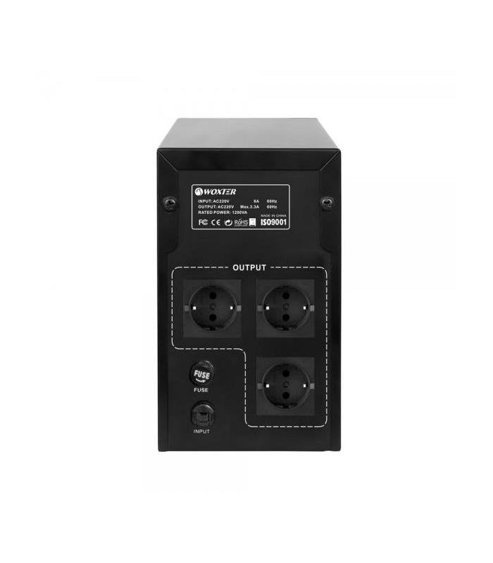 Sai Línea Interactiva Woxter Ups 1200 Va 1200va-720w 3 Salidas Formato Torre