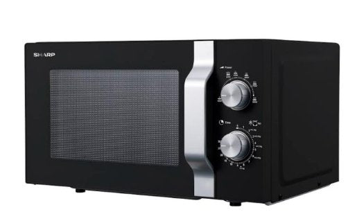 Sharp R-204ba Encimera Solo Microondas 20 L 800 W Negro, Plata