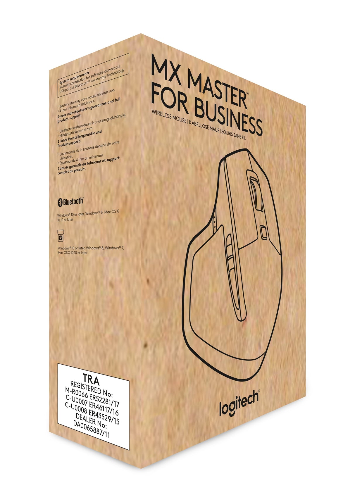 Logitech Raton Mx Master Bluetooth Laser 1000 Dpi Mano Derecha Negro Bronce 910-005213