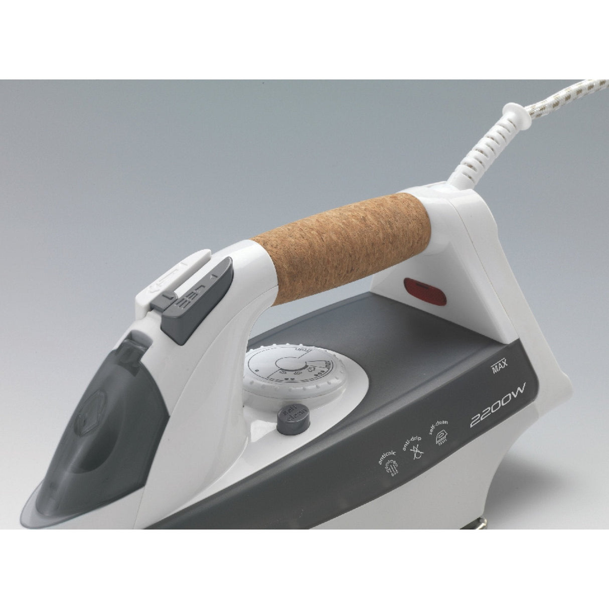 EAN 8003705110182 - Ariete 6232/00 Plancha a vapor Suela de acero inoxidable 2200 W Gris, Blanco imagen 2