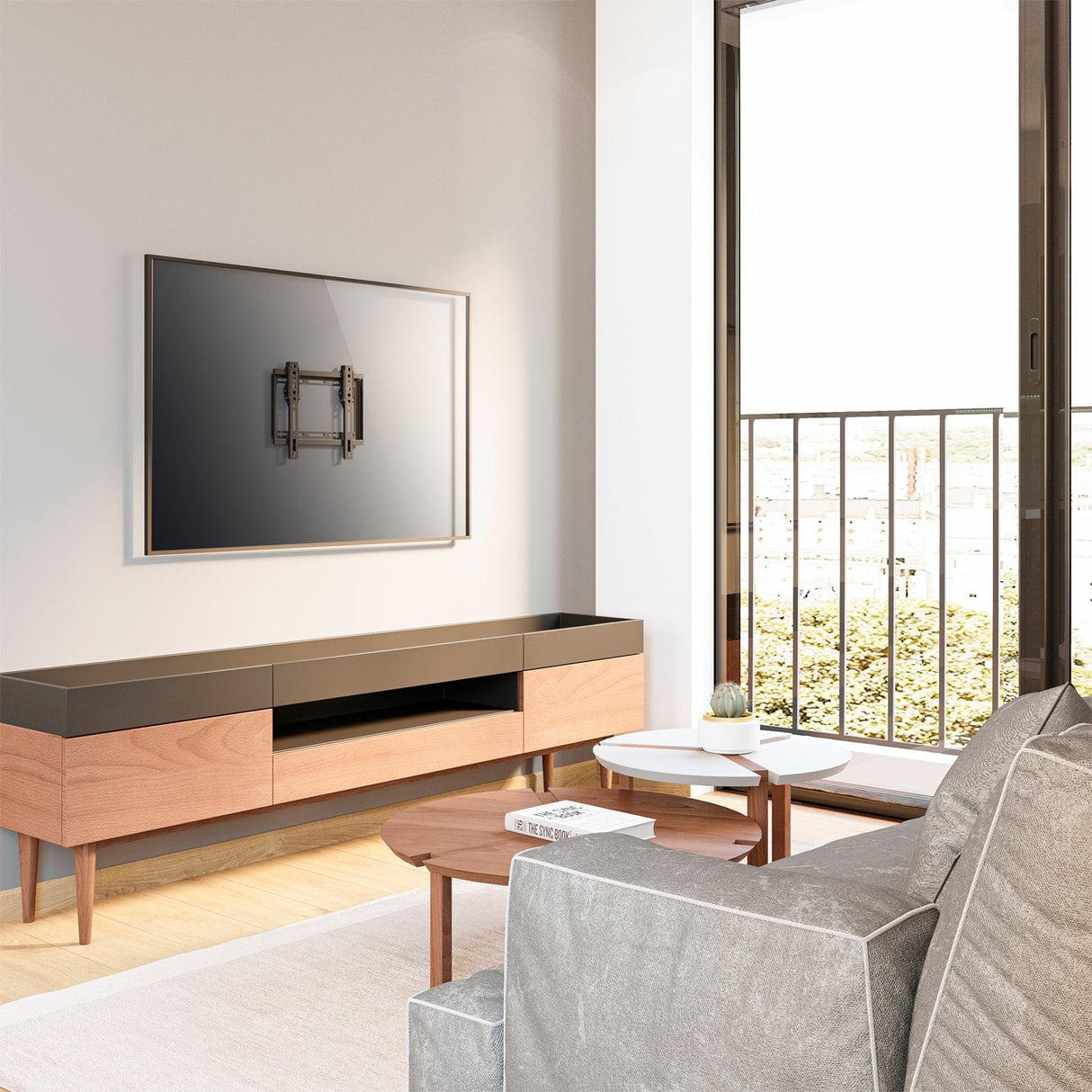 Aisens Soporte Eco Inclinable Para Monitor/Tv 35kg De 23-42 - Negro