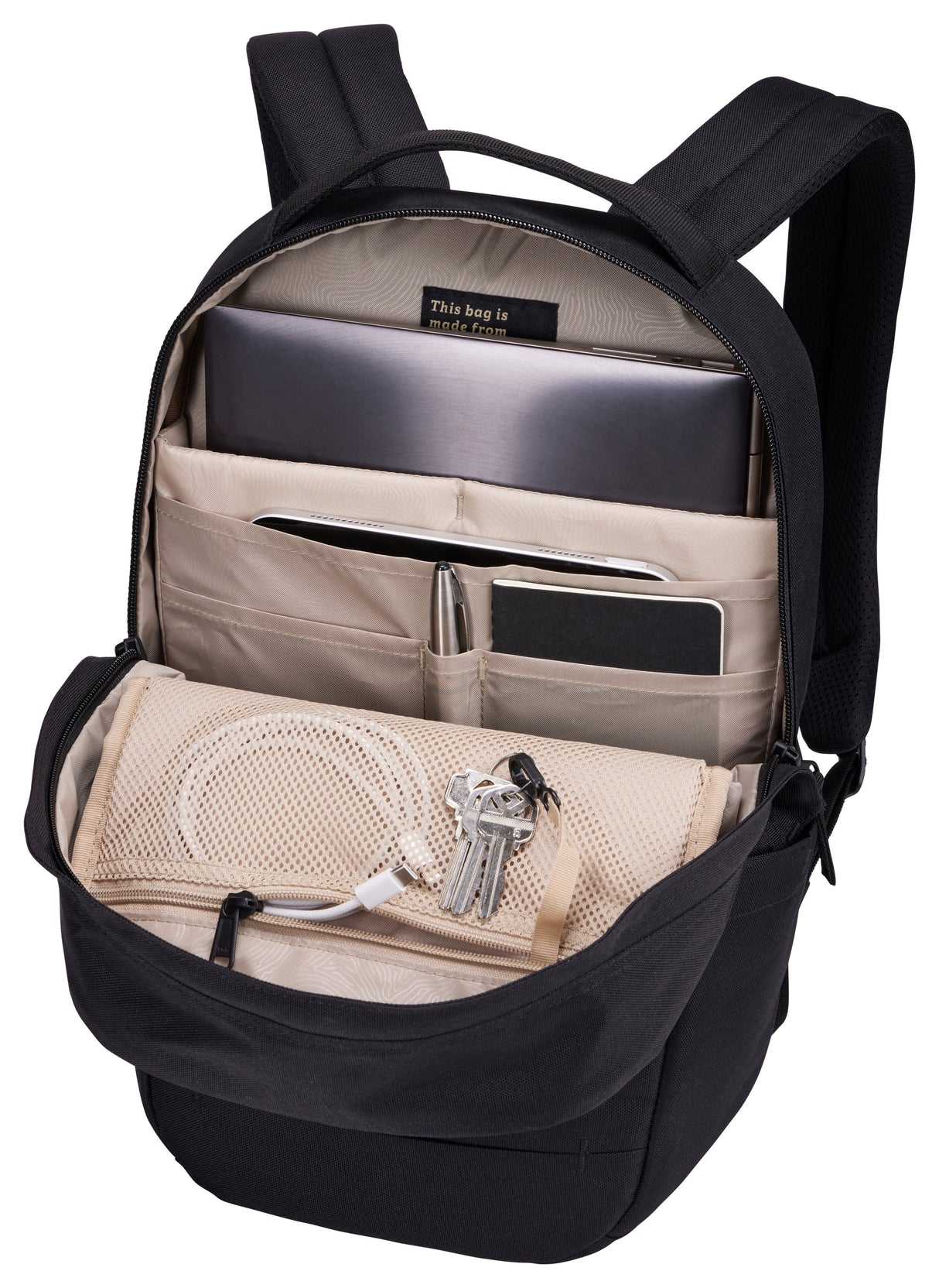 EAN 0085854256377 - Case Logic Invigo Eco INVIBP114 Black 35,6 cm (14") Mochila Negro imagen 6