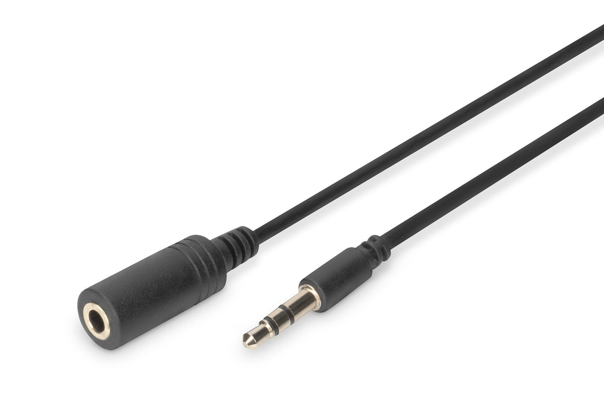 Assmann Electronic 3.5mm M/F, 2.5 M Cable De Audio 2,5 M 3,5mm Negro