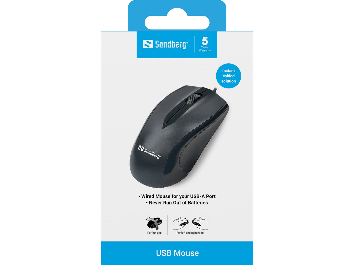 EAN 5705730631016 - Sandberg 631-01 ratón Oficina mano derecha USB tipo A Óptico 1200 DPI imagen 2