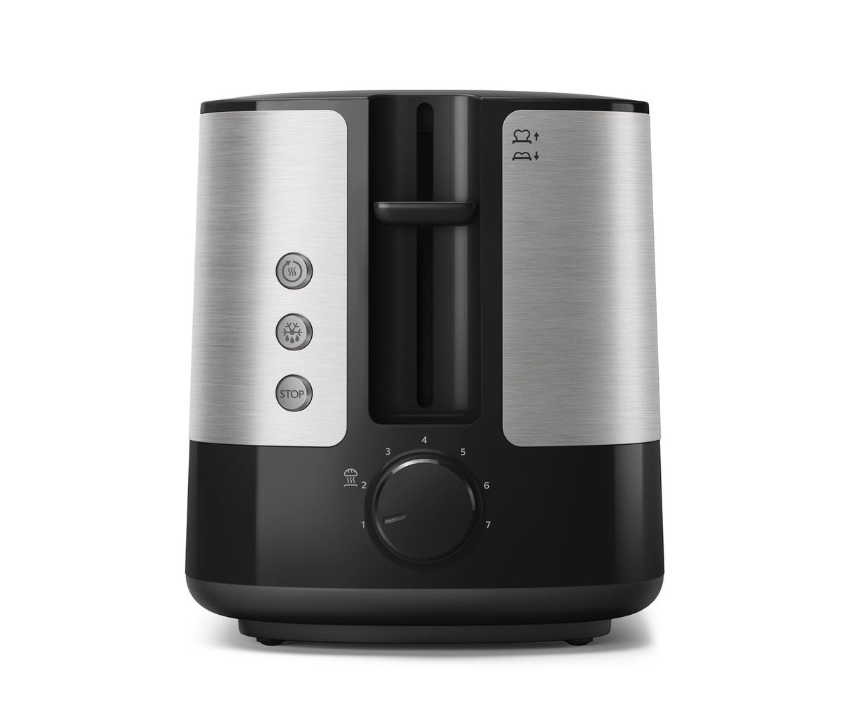 EAN 8710103777113 - Philips Viva Collection HD2637/90 tostadora 7 2 rebanada(s) Negro, Acero inoxidable imagen 2