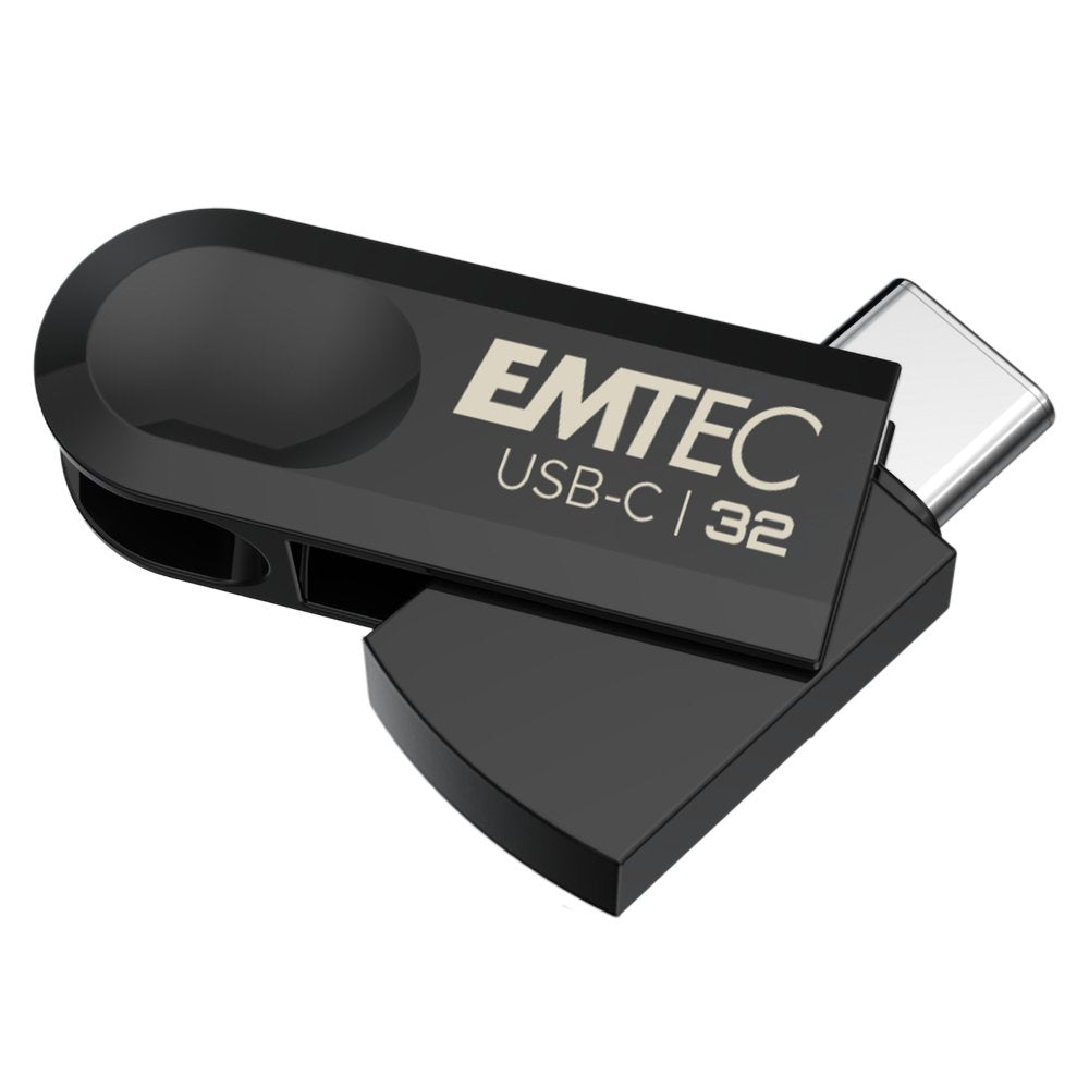 Emtec C280 Unidad Flash Usb 32 Gb Usb Tipo C 3.2 Gen 1 (3.1 Gen 1) Negro