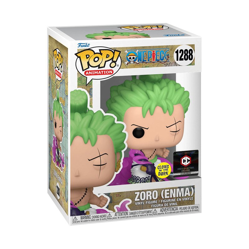 Funko Pop Zoro 1288 - One Piece Edición Especial Brillante En La Oscuridad - 889698650281