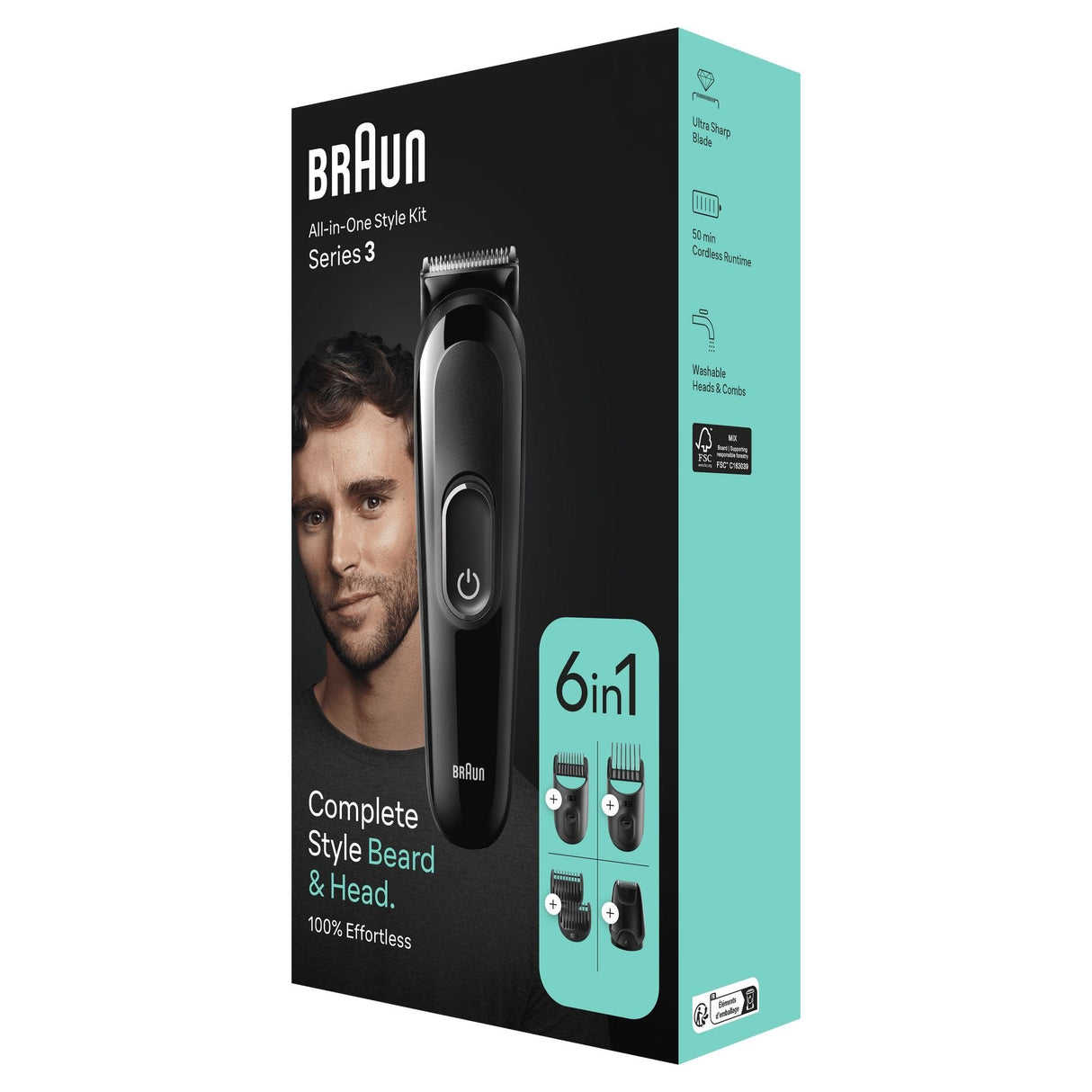Braun Mgk3410, Cortador De Pelo Negro