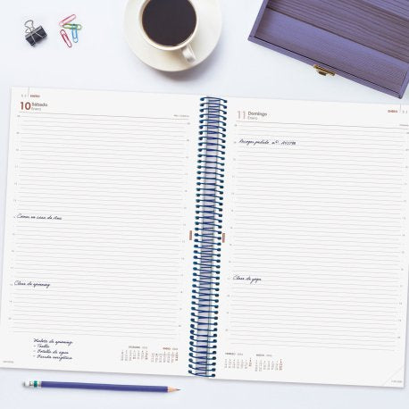 EAN 8422952409588 - Finocam 741111026 agenda Agenda diaria Azul imagen 2