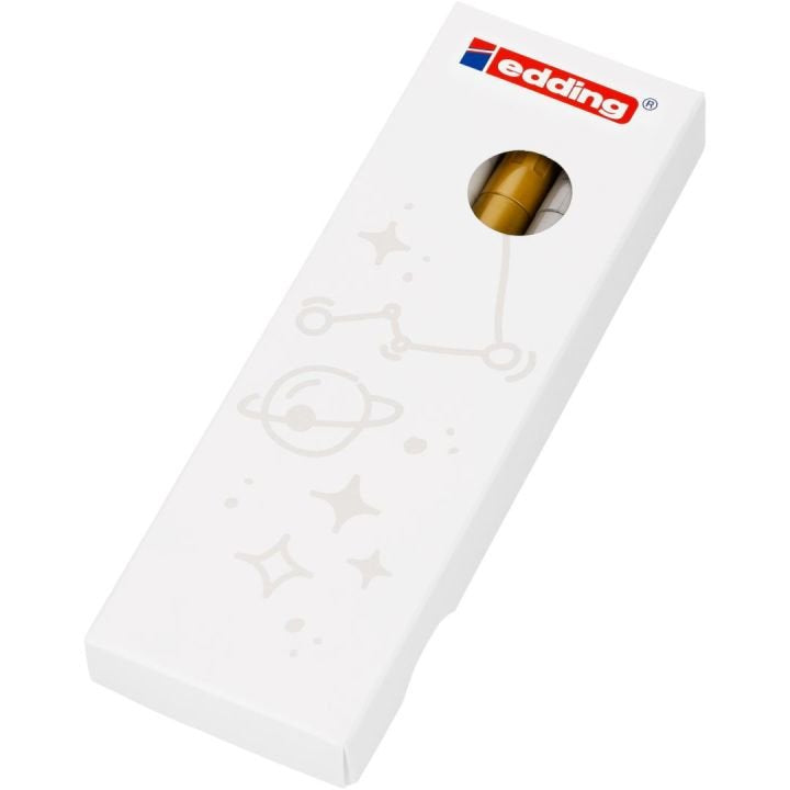 Edding 780 Pack De 3 Rotuladores Permanentes De Tinta Opaca - Punta Redonda - Trazo 0.8mm - Puntas De Recambio