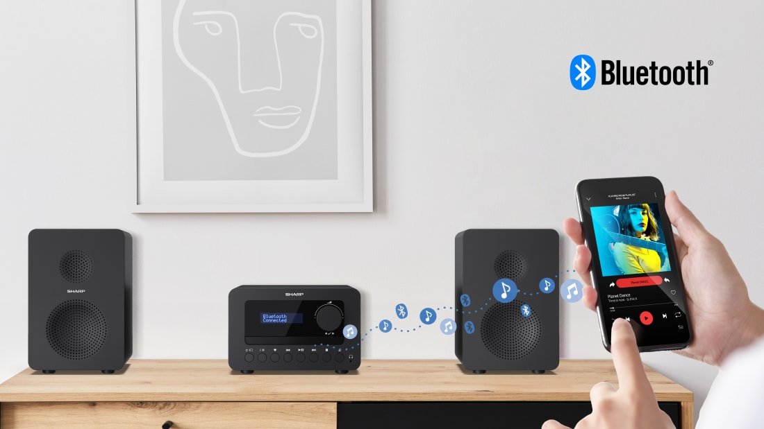 Sharp Xl-B520d Dab+/Bt Hifi-Anlage Schwarz