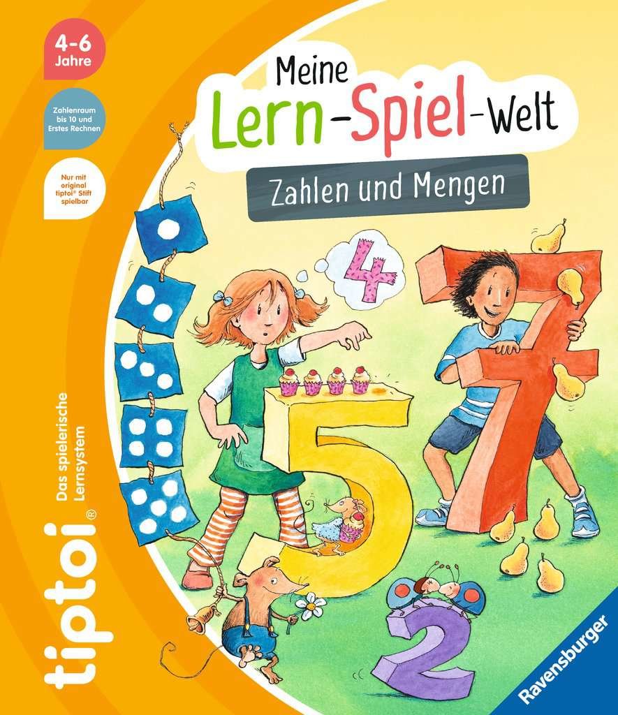 Ravensburger Tiptoi Mi Mundo De Juegos De Aprendizaje: Números Y Cantidades, Libro De Aprendizaje