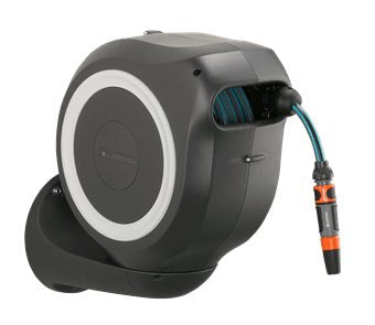 Enrollador Automático De Pared Gardena Rollup M - 20 M - Blanco - 18612-20