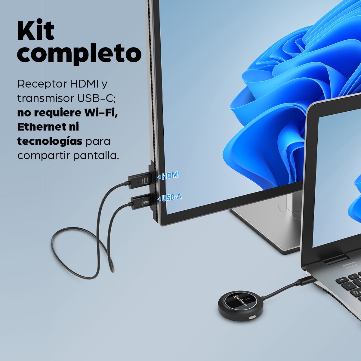 EAN 766623208420 - Manhattan 208420 extensor audio/video Transmisor y receptor de señales AV imagen 11