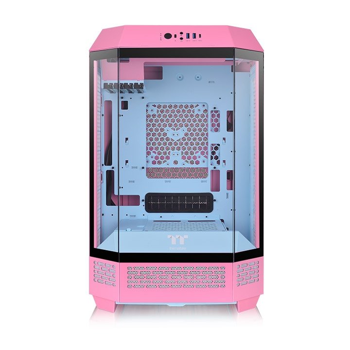 Caja Pc Thermaltake The Tower 300 Bubble Pink, Torre Rosa, Cristal Templado Ca-1y4-00sawn-00