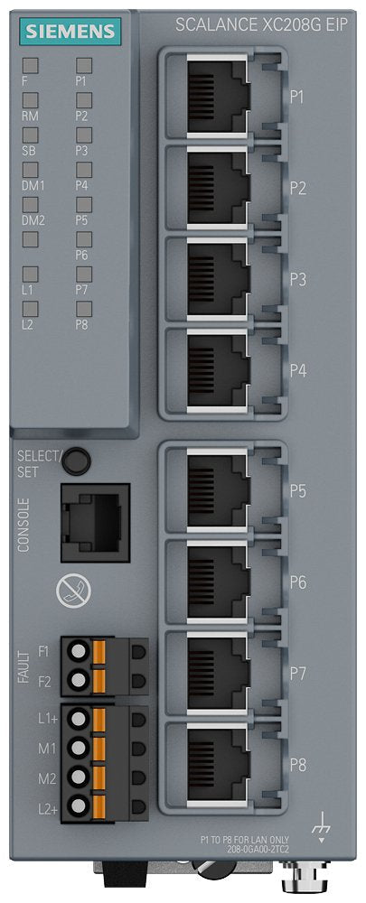 Siemens 6gk52080ga002tc2 6gk5208-0ga00-2tc2 Red Switch