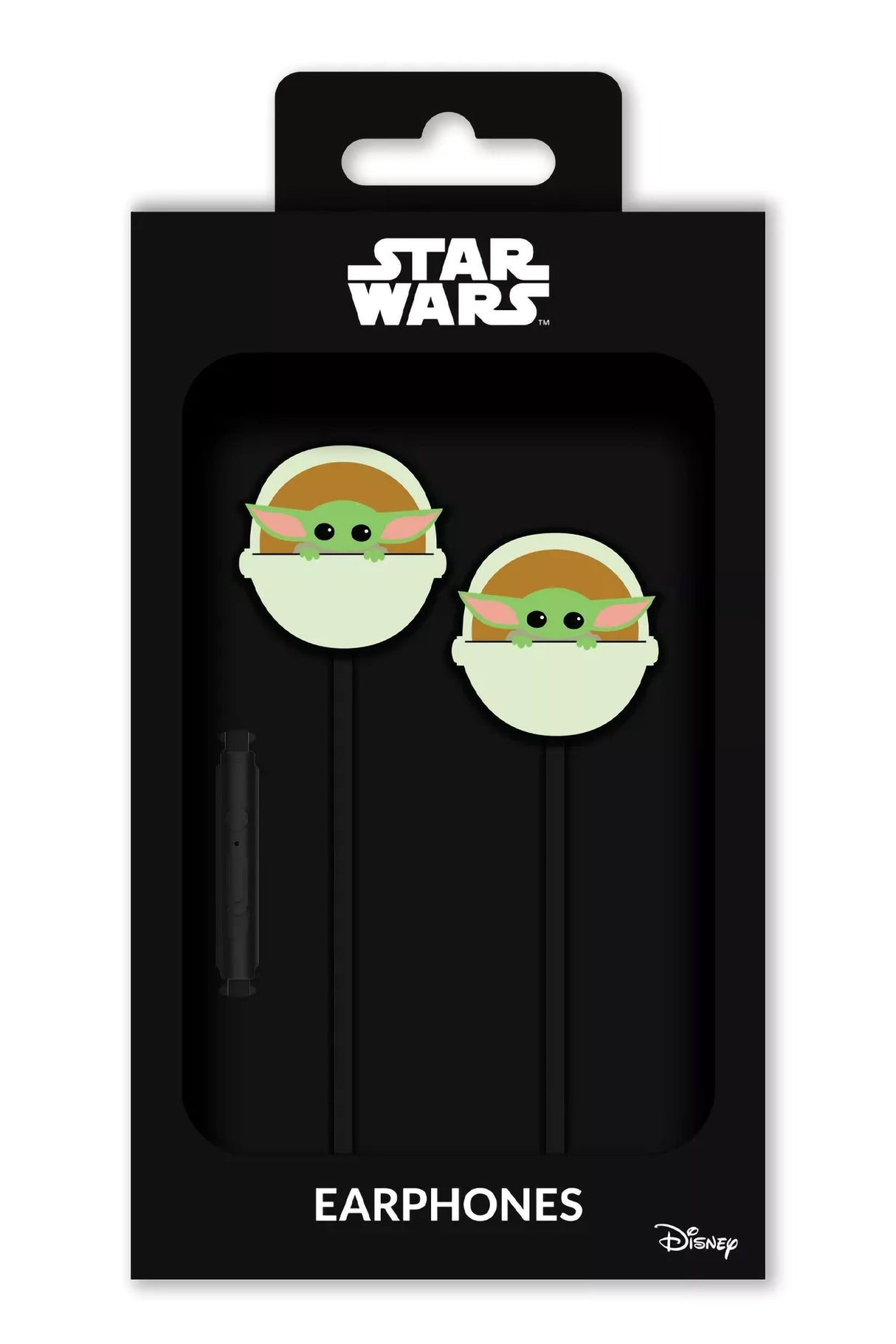 Auricular De Boton Baby Yoda Multicolor Jack 3.5mm/Cable 120cm