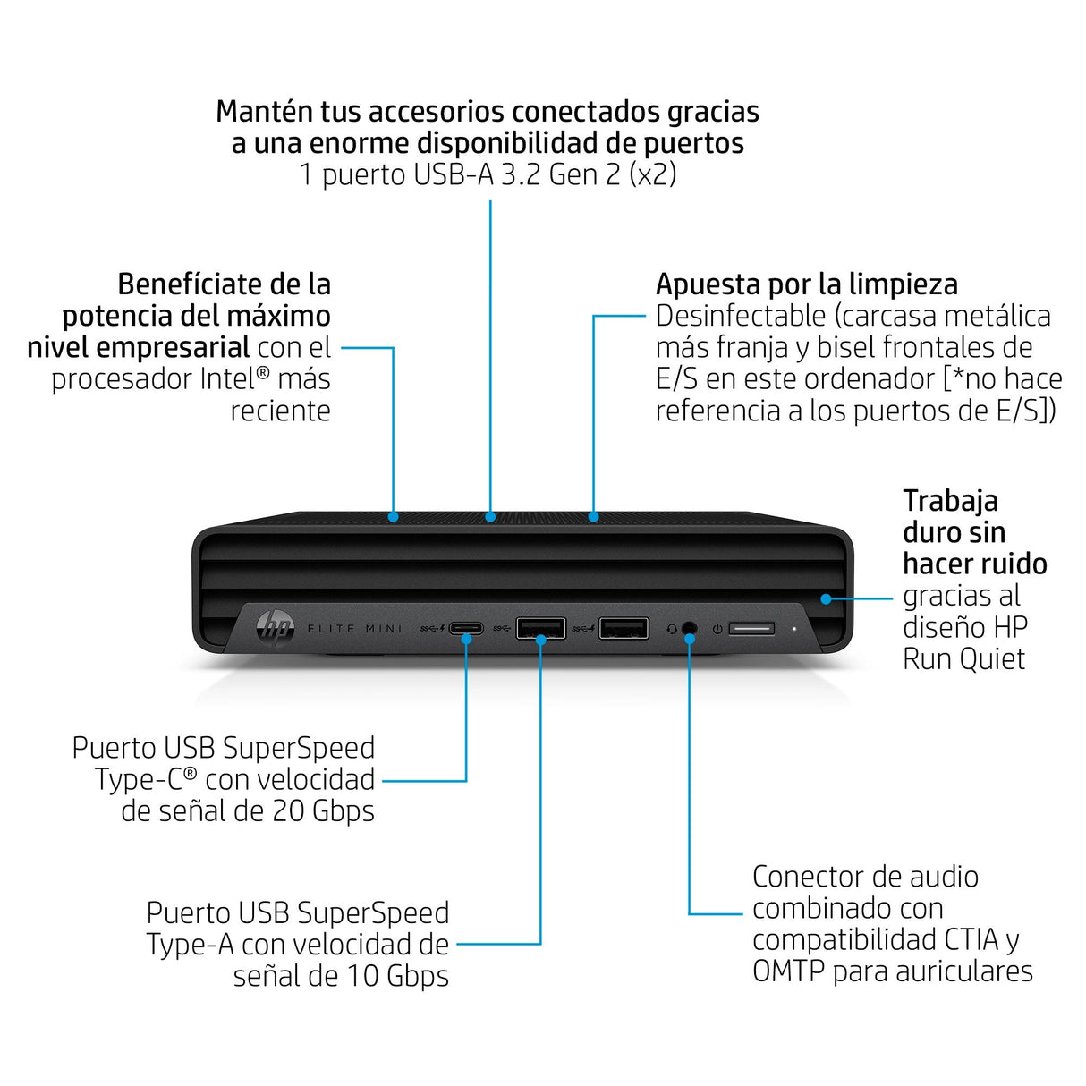 Mini Pc Hp Elite Mini 800 G9 I5-14500 Syst 512gb 16gb Npi W11p