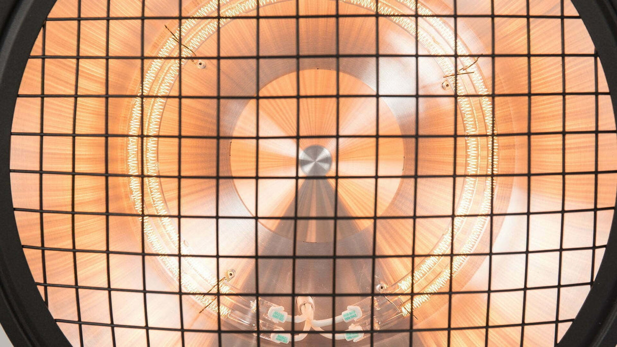 Sunred Calefactor Rss19, Infrarrojo De Pie Indus Bright, 2100 W, Negro