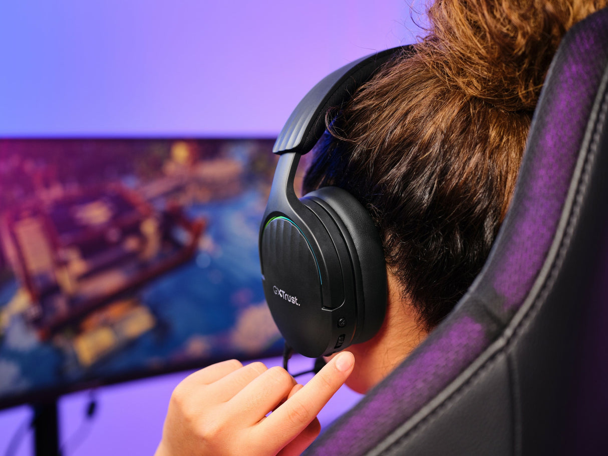 Auriculares Gaming Inalámbricos Con Micrófono Trust Gaming Gxt 491 Fayzo Bluetooth Jack 3.5