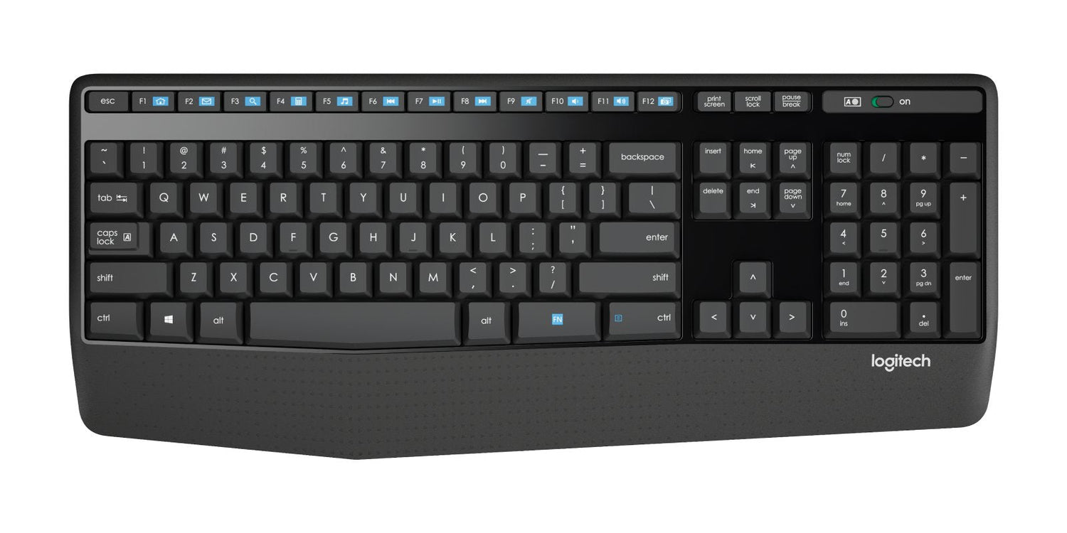 Teclado Checo + Ratón Logitech Wireless Combo Mk345 Oficina Rf Inalámbrico Negro