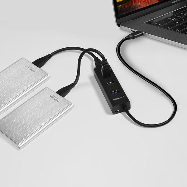 EAN 8595247903686 - Axagon HUE-S2C hub de interfaz USB 3.2 Gen 1 (3.1 Gen 1) Type-A 5000 Mbit/s Negro imagen 9