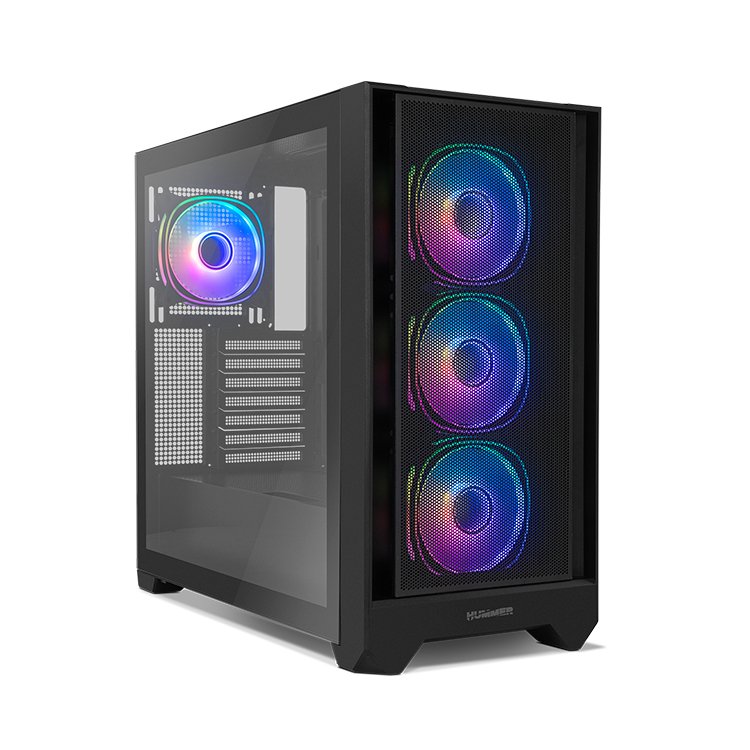 EAN 8436587974885 - NOX Hummer PLASMA Midi Tower Negro imagen 2