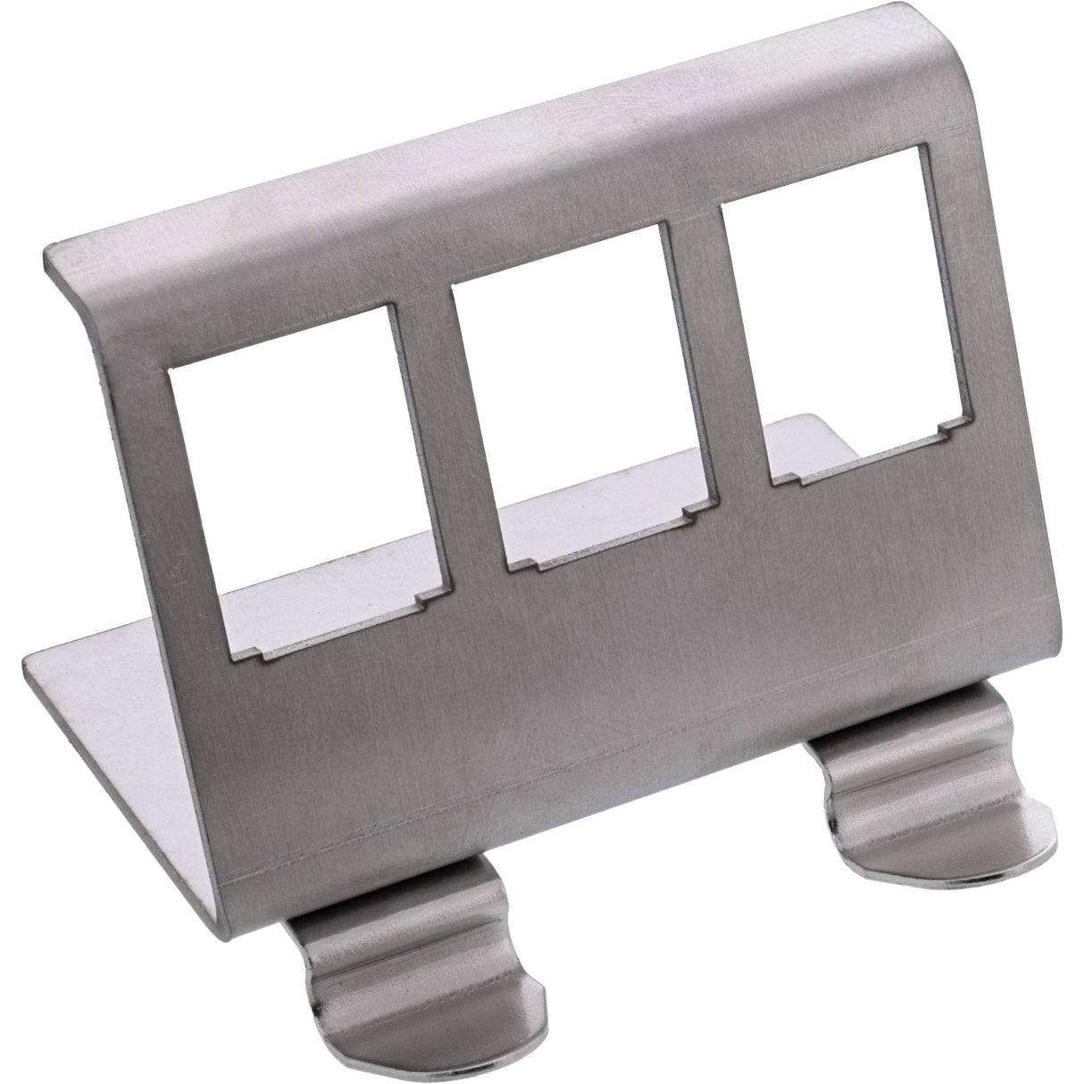 Inline® Keystone Mounting For Din Rail, 3-Port, Metal