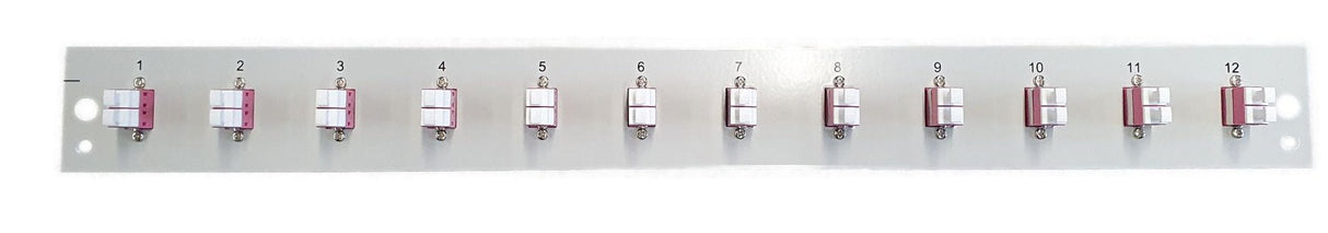 Efb Bestckte Panel Frontal Con 12 X Lc Duplex Empalme Om4, Negro
