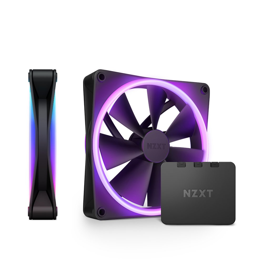 Ventilador Nzxt F140 Rgb Duo Twin 140x140x25 Negro