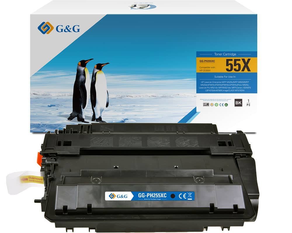 G&G Xl-Toner Ers. Hp 55x/ Ce255x/ Canon 724h