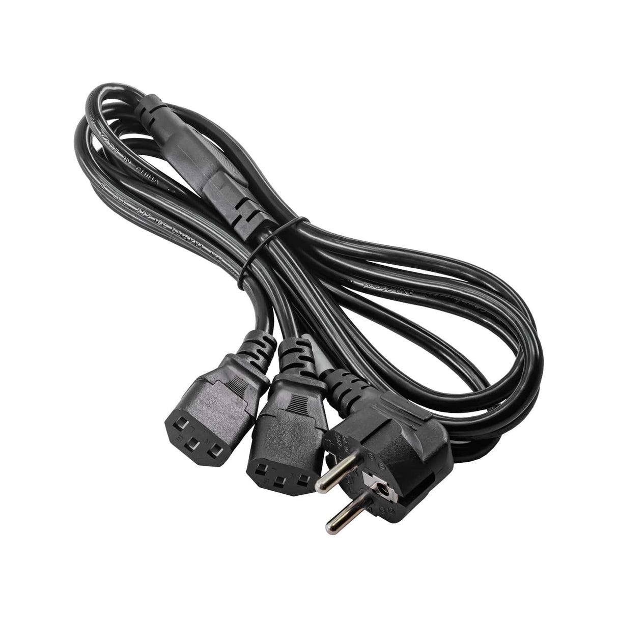 EAN 5901720130730 - Akyga AK-PC-04A cable de transmisión Negro 1,8 m CEE7/7 Acoplador C13 2 x imagen 1