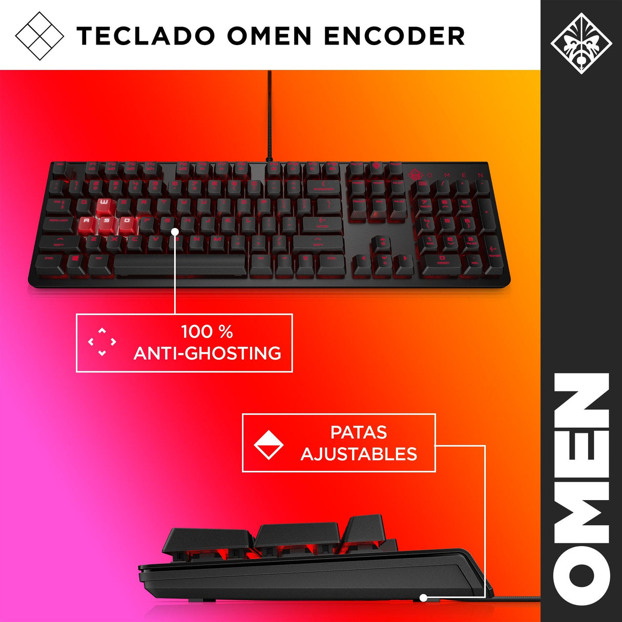 Hp Encoder Gaming Bwn Keyboard