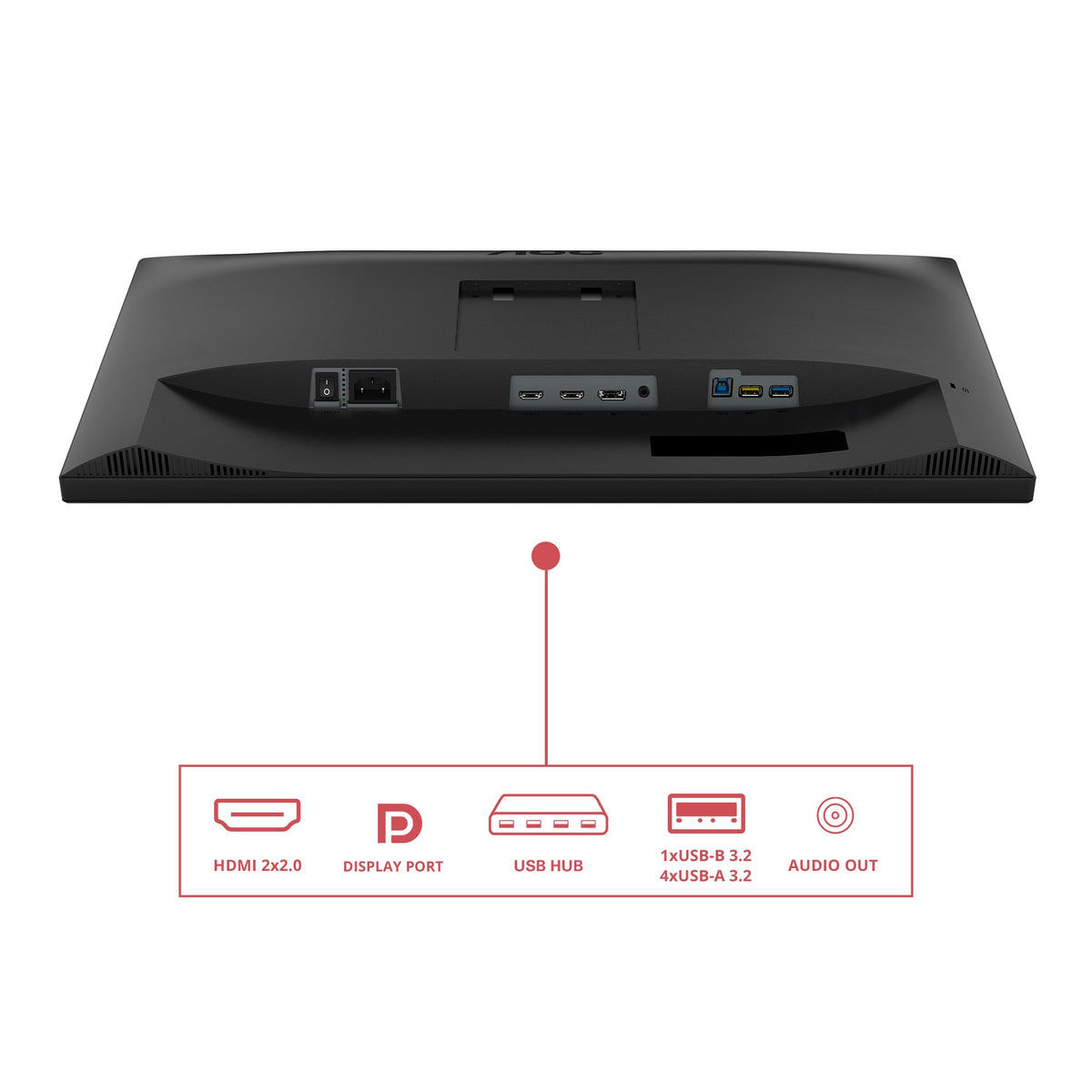 EAN 4038986182522 - AOC E3 U27E3UF pantalla para PC 68,6 cm (27") 3840 x 2160 Pixeles 4K Ultra HD LED Negro imagen 4
