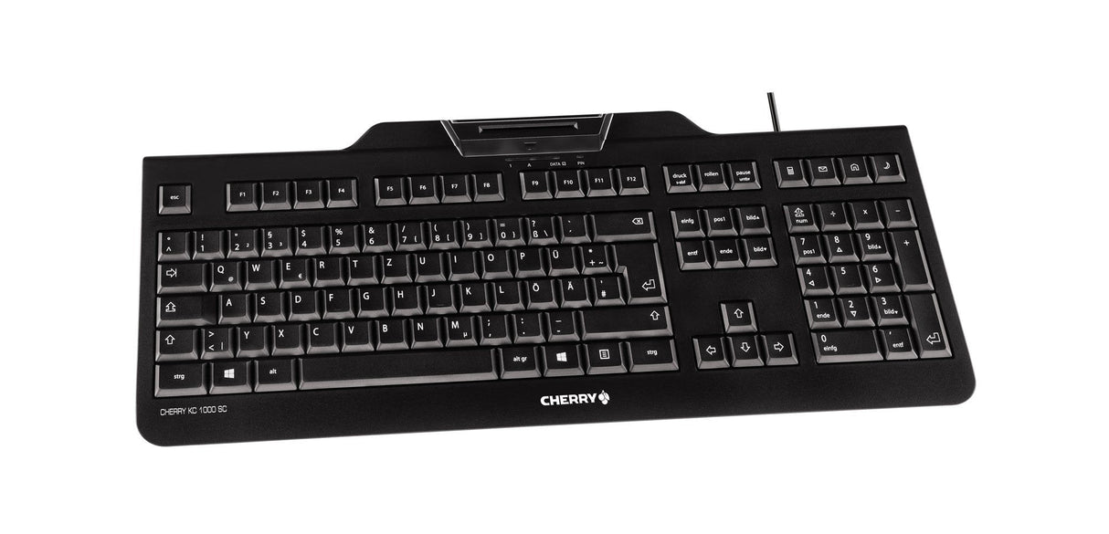 Teclado Español Cherry Usb Lector Tarjeta Kc-1000 Sc Negro