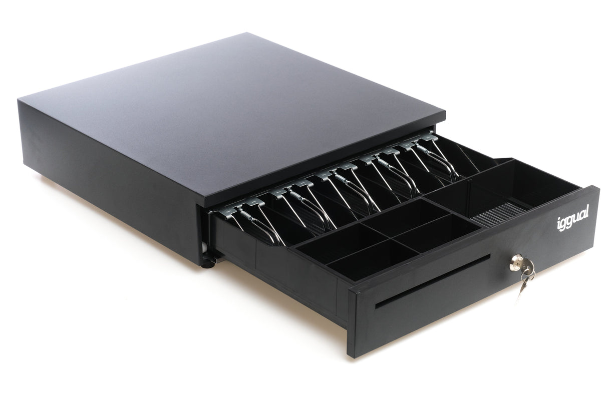 Iggual Cajón Portamonedas Iron-35 42cm 5+6 Negro