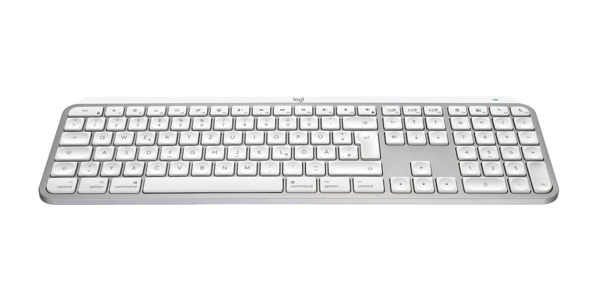 EAN 5099206114562 - Logitech MX Keys S for Mac teclado Oficina RF Wireless + Bluetooth QWERTZ Alemán Aluminio, Blanco imagen 2