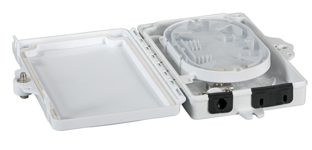 Efb Ftth Ip65 Anschlussbox Fr 4 Fasern, 2 Kupplungen Und Faserberlngenaufnahme