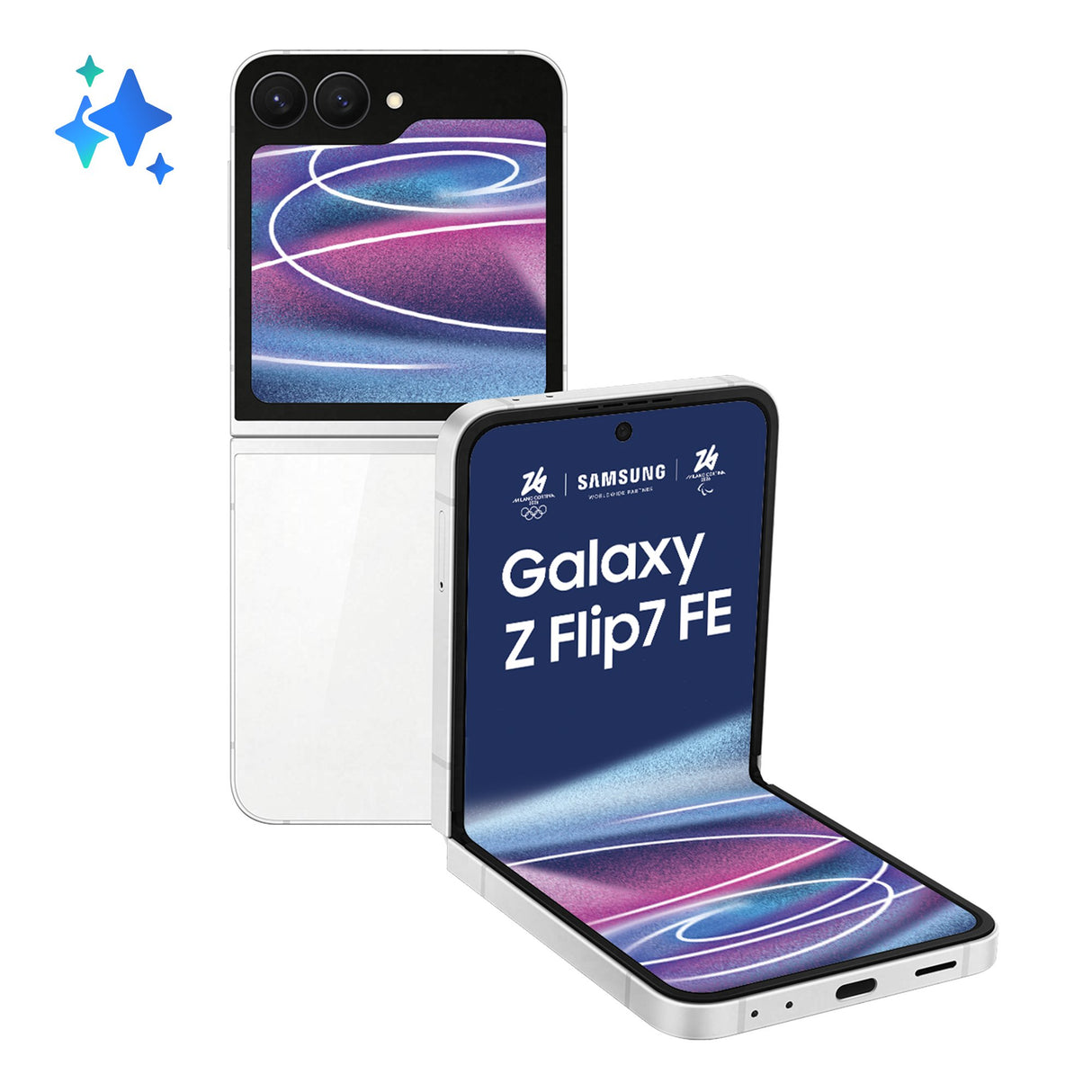 EAN 8806097497813 - Samsung Galaxy Z Flip7 FE 17 cm (6.7") 5G 8 GB 128 GB 4000 mAh Blanco imagen 1