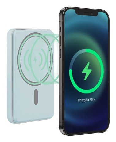 EAN 3303170117736 - T'nB BUMAG5BL batería externa 5000 mAh Cargador inalámbrico Azul imagen 5