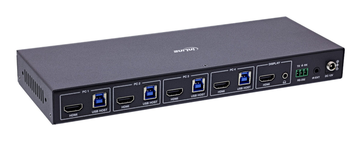 Inline Kvm Switch, 4x1 ,Hdmi 8k/60hz, Usb 3.2 Hub